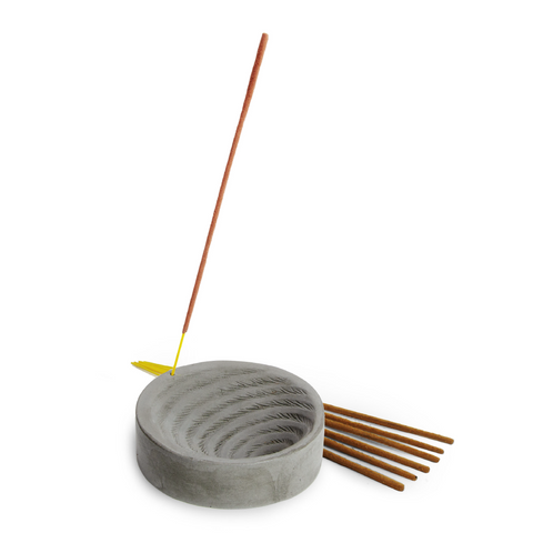 Cement Incense Holder - Spiral
