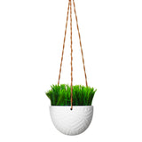 Ceramic Hanging Planters - 1pk Small White